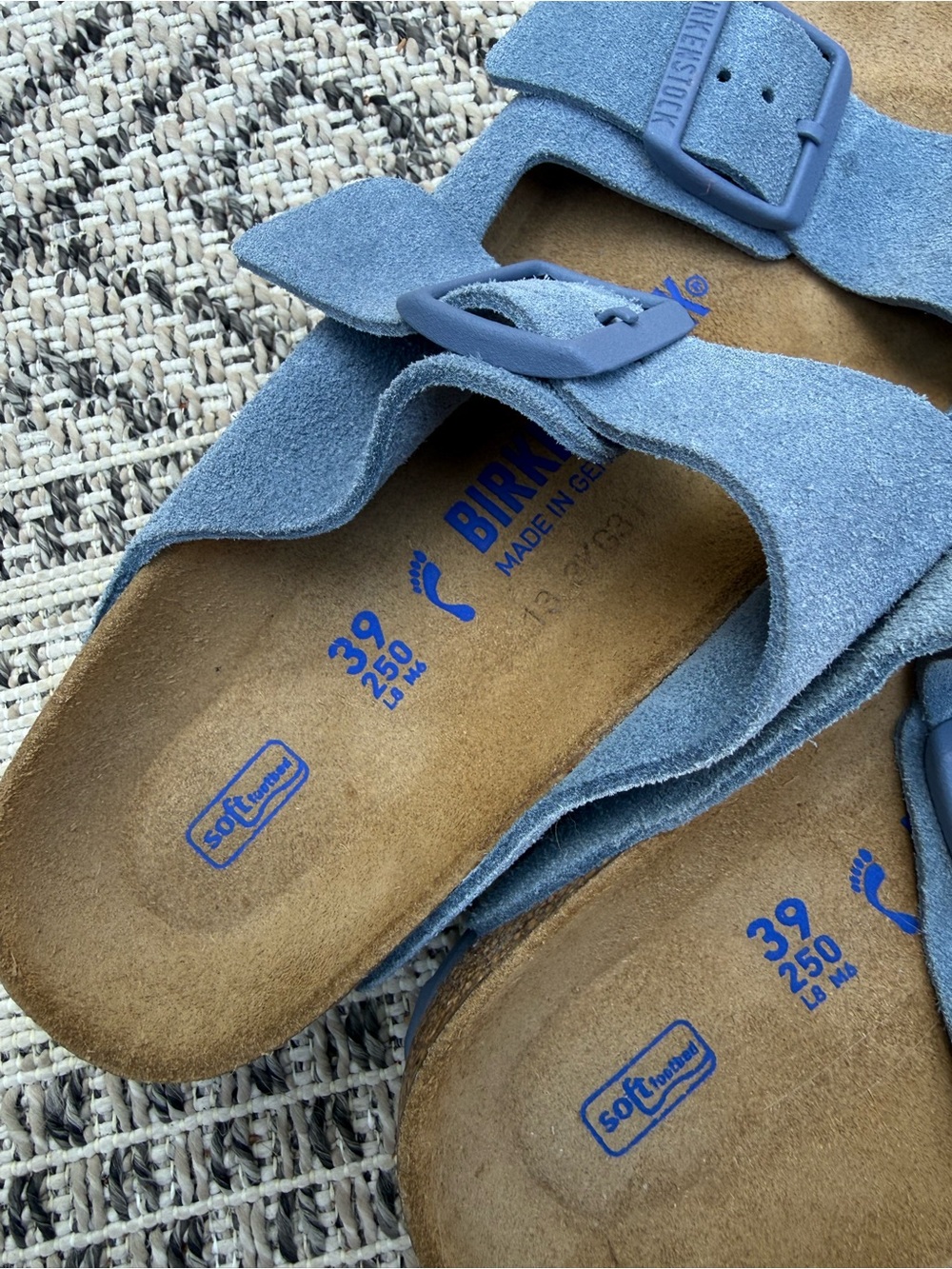 Blue Suede Birkenstocks - Picture 4 of 4